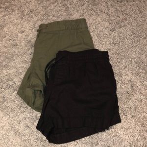 two pairs of old navy cargo shorts